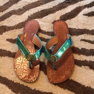 Blue Tory Burch sandals